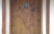 Antique oak door with suffolk latch