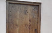 External antique oak door