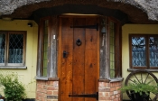 3 plank roman oak ledged door with no window, door opening outwards price £700+vat  Frame £350.00+vat 27mm planks and 32mm ledges.  Next picture  showing back of the door.