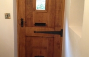 13. Antique Door with planted on frame at the back £800+vat Door thickness 48-50mm