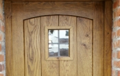 18. Solid oak Hunter style door with window starting price £1200+vat Solid Oak Frame £525.00+vat