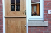 24.Solid oak Hunter style door with window starting price £1200+vat Solid Oak Frame £525.00+vat