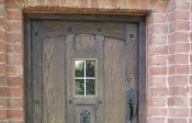 30. Dark solid Oak Stratus style door with window £1200.00+vat solid oak frame £525+vat