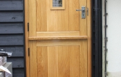 23. Solid oak Hunter style door with window starting price £1200+vat Solid Oak Frame £525.00+vat