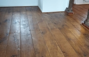 Antique solid oak flooring - roman oak stain and wax finish