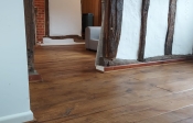 Antique solid oak flooring - roman oak stain and wax finish