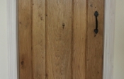 5 plank solid oak ledged door with pencil bead