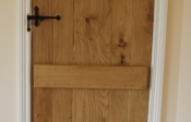 5 plank solid oak ledged door with pencil bead £300+vat