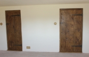 3 plank and 2 plank antique internal oak ledged door