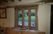 solid oak window