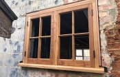 Solid oak windows