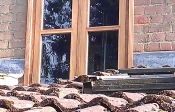 Double opening solid oak casement window